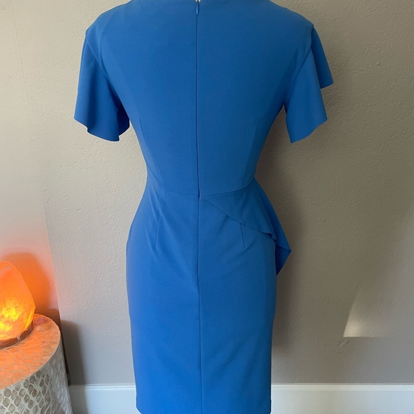 Vince Camuto Women’s Crepe Dress Flutter Sleeves - Picture 3 of 6